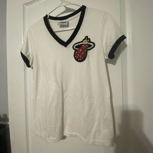 Majestic Threads NBA Miami Heat XL women's embellish with rhinestones